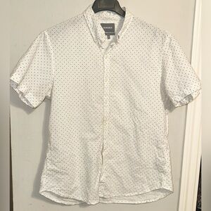 Bonobos White and Black Dotted Men's Shirt